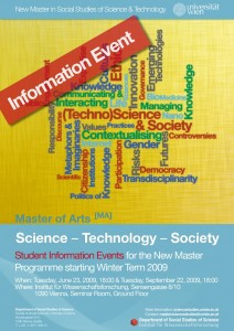 Flyer of Information Event for Science - Technology - Society